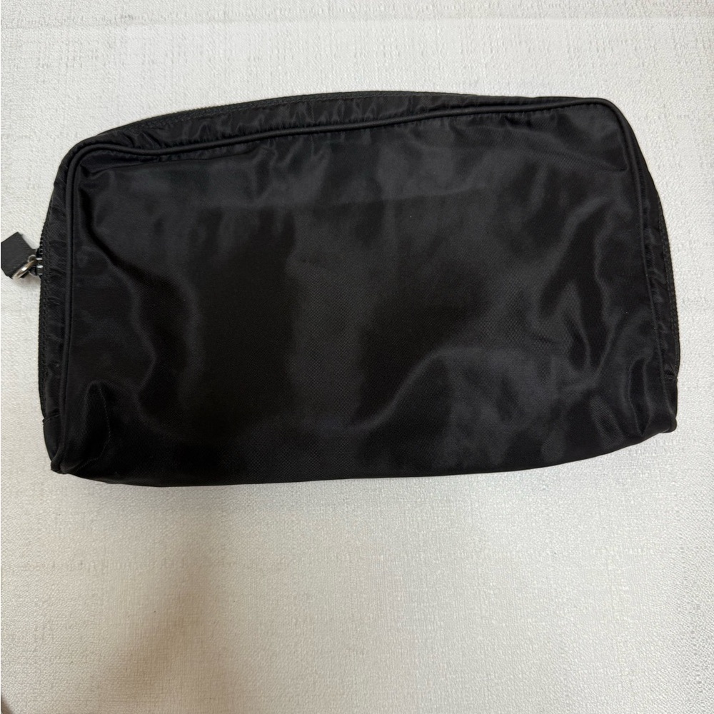 Prada Nylon Pouch Cosmetic Case Black Made in Italy - Picture 7 of 11
